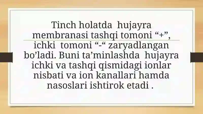 Normal Fiziologiya fanidan mustaqil ish 3