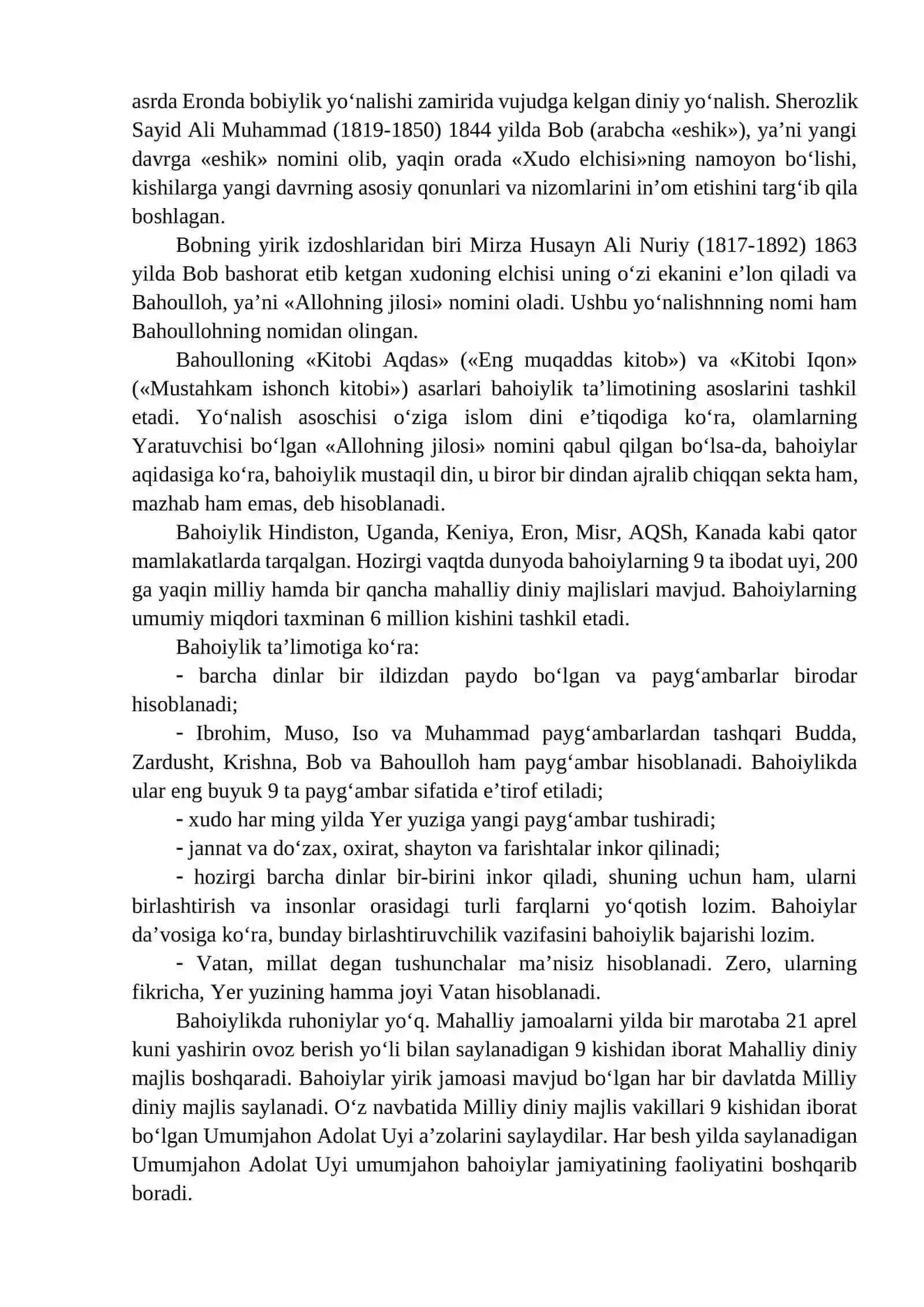10 YANGI DINIY HARAKATLAR VA SEKTALAR 3
