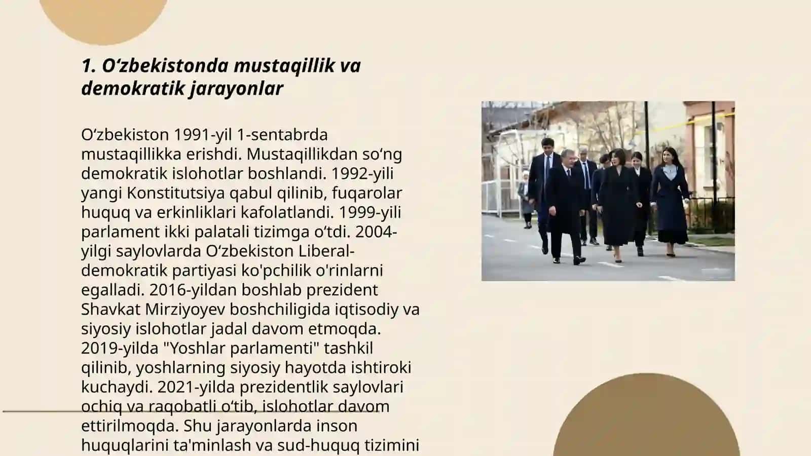 Oʻzbekistonda demokratik, fuqarolik jamiyati asoslarining shakllanishi 3