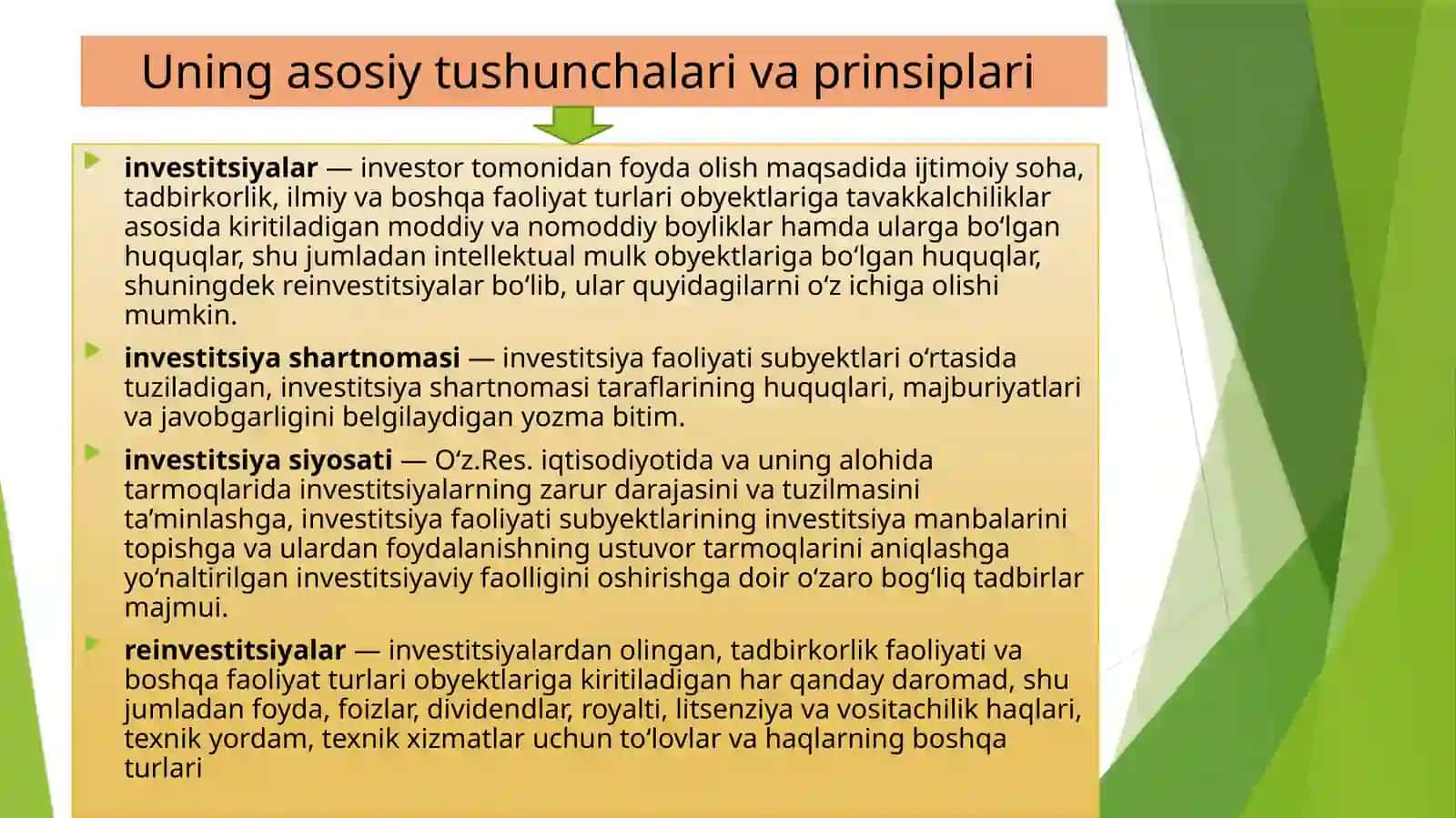 Investitsiya faoliyatini huquqiy tartibga solish 3