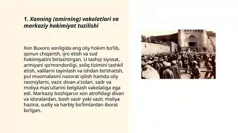 Buxoro xonligining ma'muriy tuzilishi 3