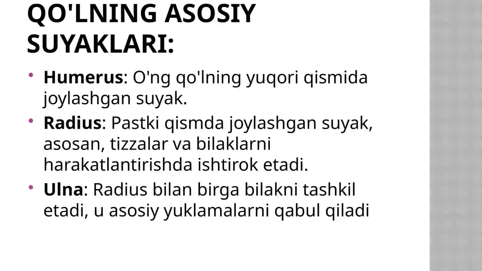 Qo'lning suyaklari birlashmalari 3