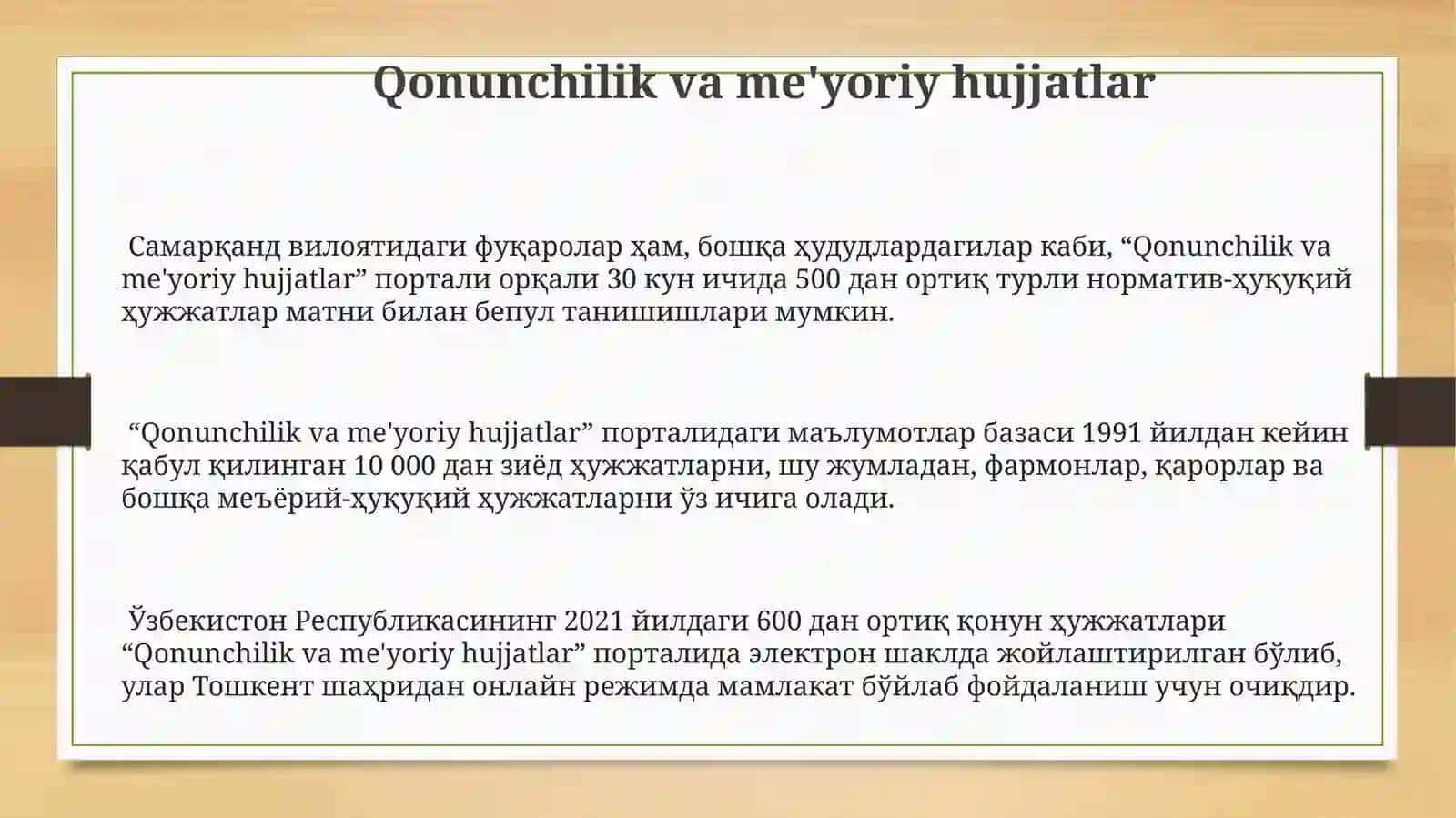 Internet xizmatlari va Milliy axborot resurslari bilan ishlash 3