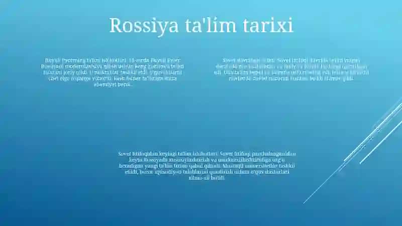 Rossiya Federatsiyasida Ta'lim 3