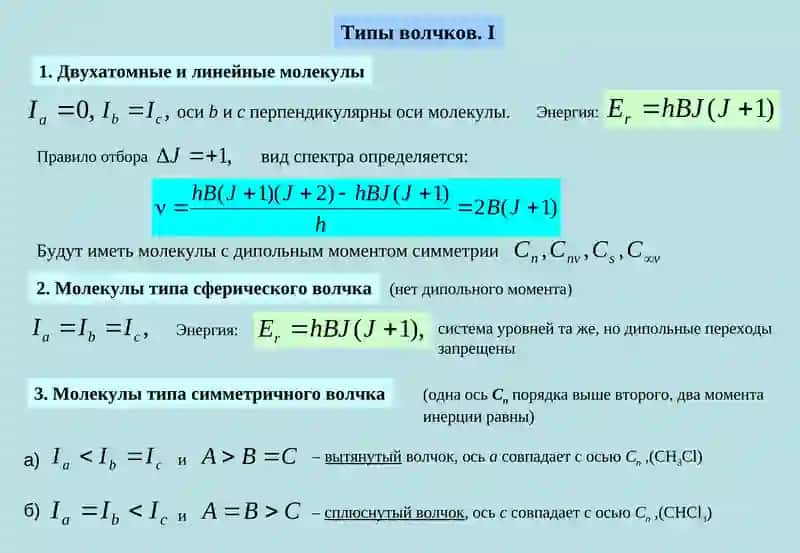 Вращательная энергия молекул 3
