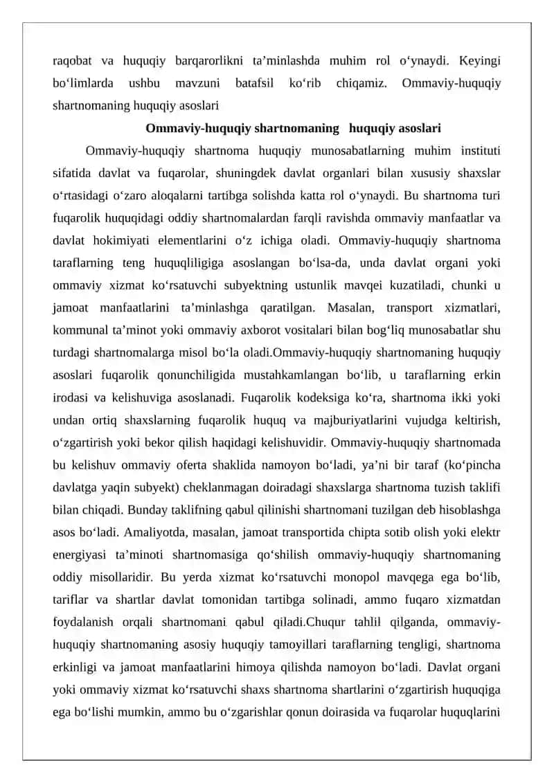 Ommaviy-huquqiy shartnomaning haqiqiy emasligi 3