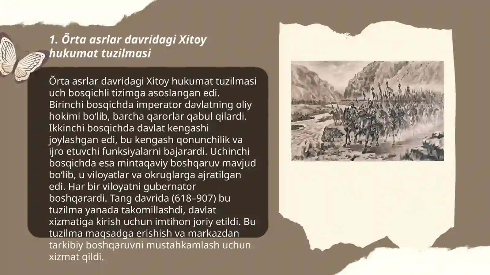 Õrta asrlarda Xitoy davlati huquqi va tarixi 3
