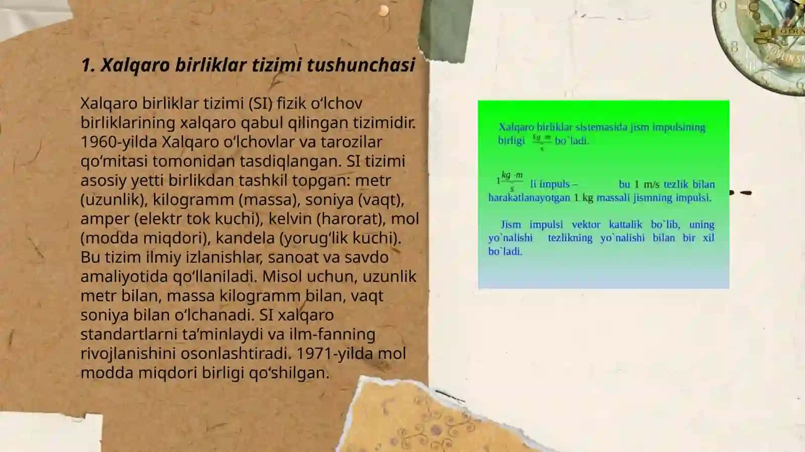 Xalqaro birliklar tizimi va uni tuzishning asosiy prinsiplari 3