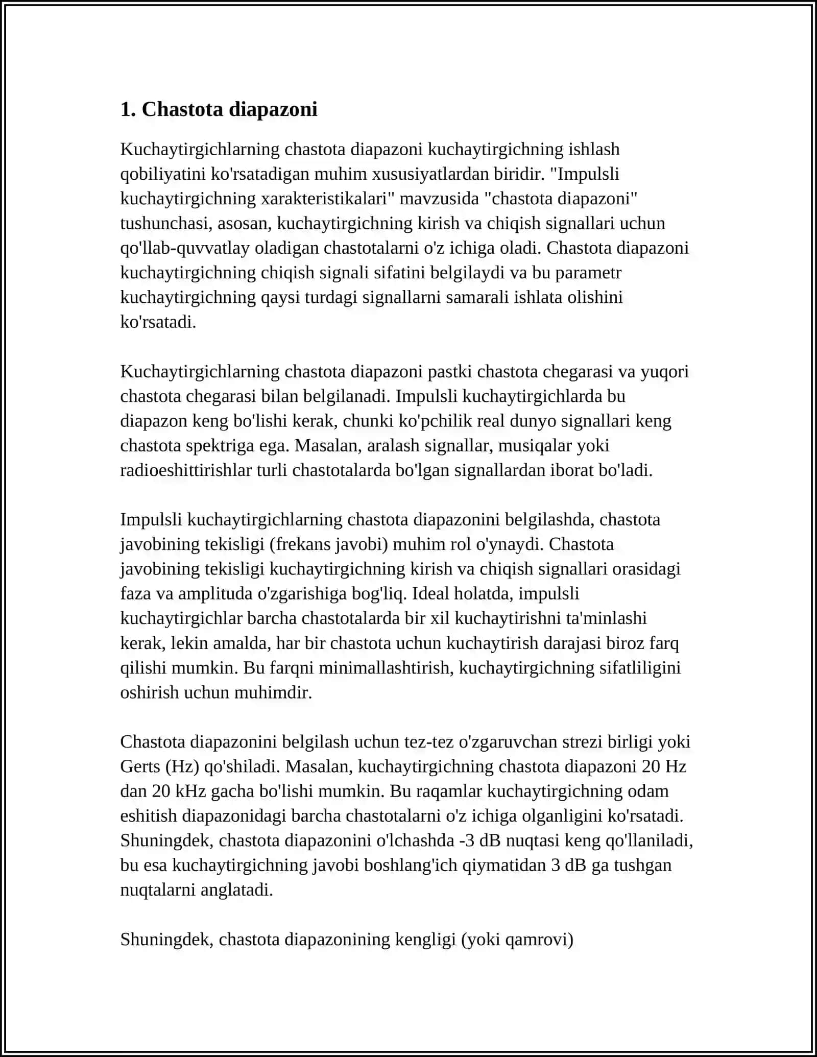 IMPULSLI KUCHAYTIRGICHNING XARAKTERISTIKALARI 3