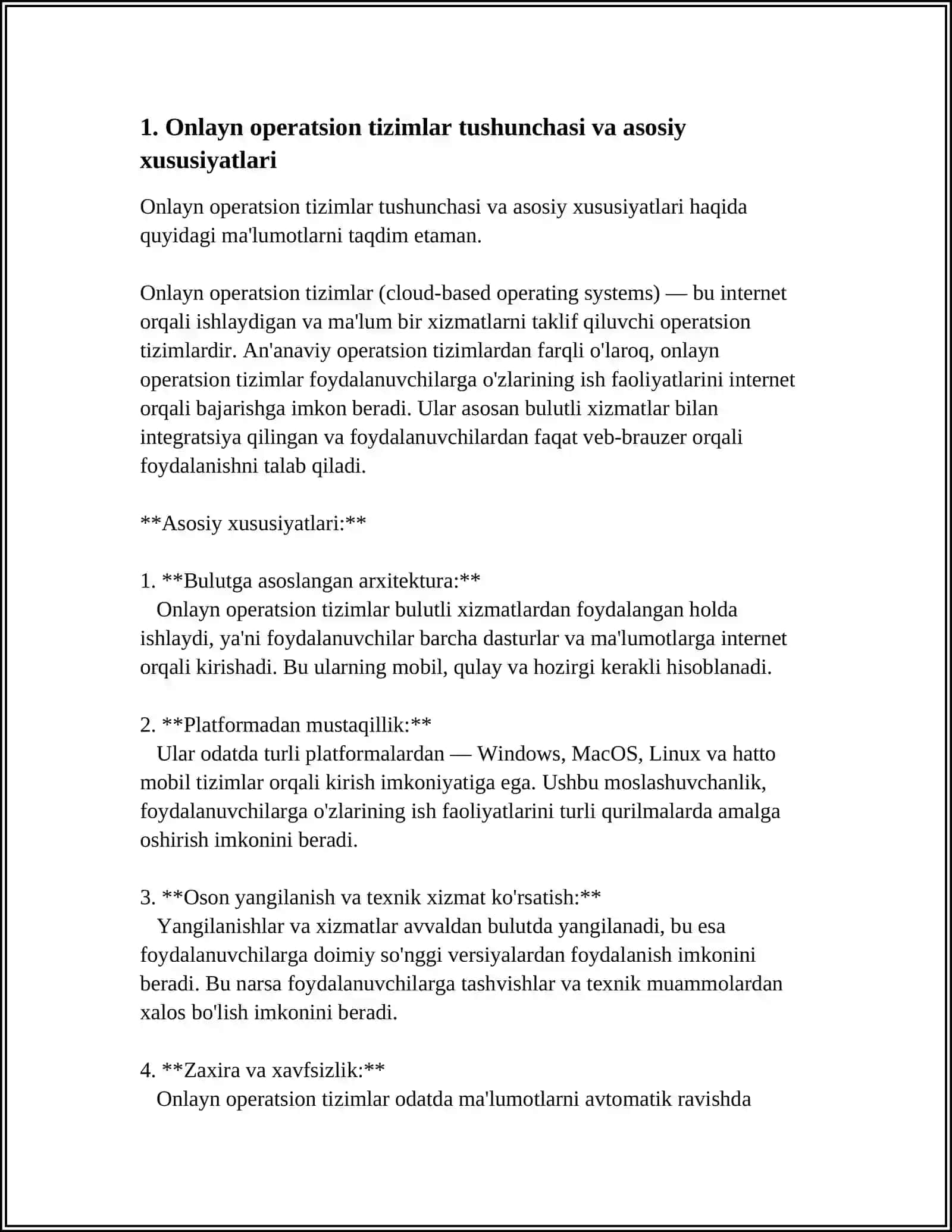 ONLAYN OPERATSION TIZIMLAR VA ULARDAN FOYDALANISH TARTIBI 3