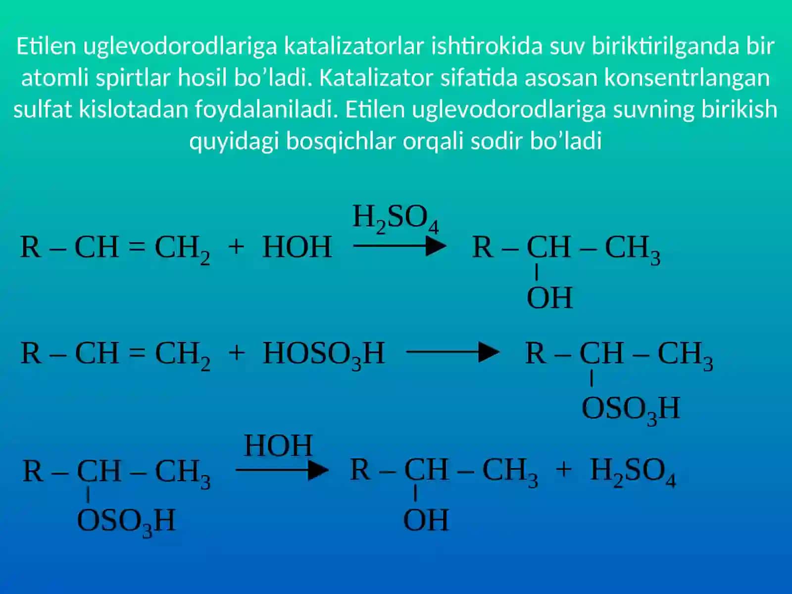 Spirtlarning olinishi va xossalari 3