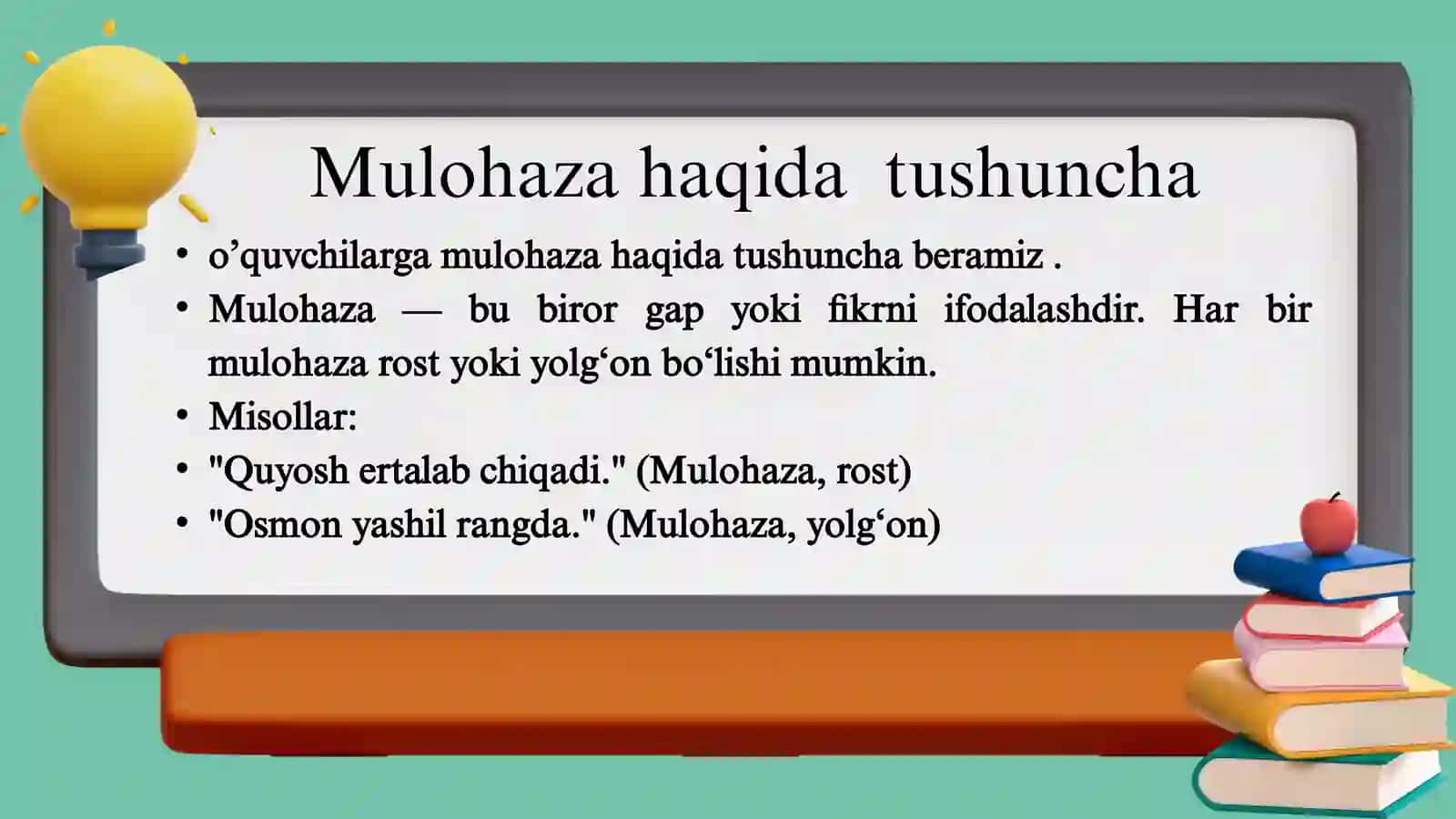 Mulohaza haqida tushuncha 3