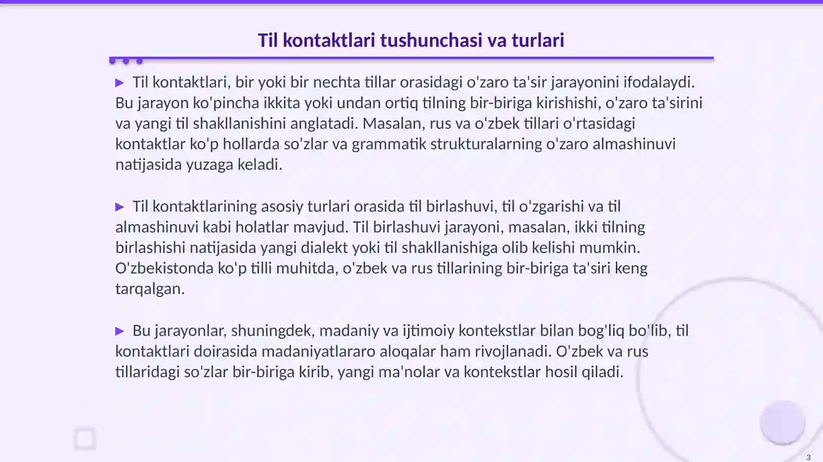 Til kontaktlari sotsiolingvistikaning bosh masalasi sifatida 3