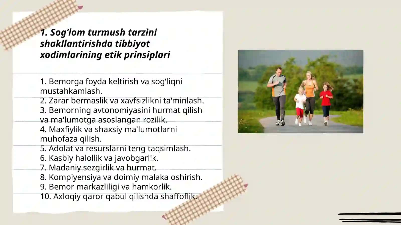 Sog‘lom turmush tarzini shakllantirish faoliyatida tibbiyot xodimlari etikasi va deontologiyasi 3