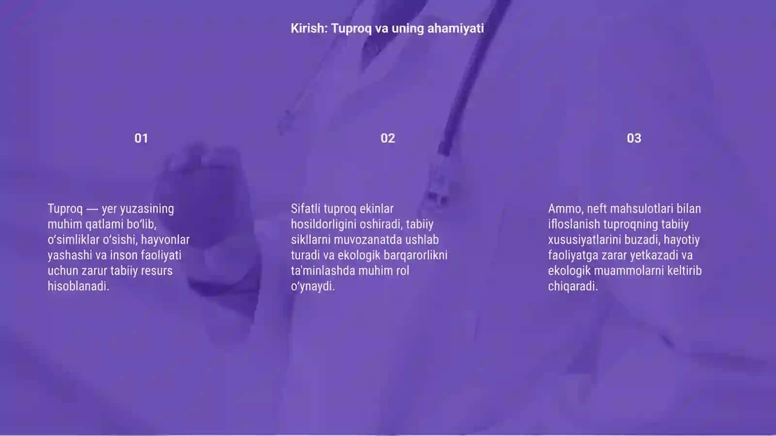 Tuproqlarning neft mahsulotlari bilan ifloslanishi 3
