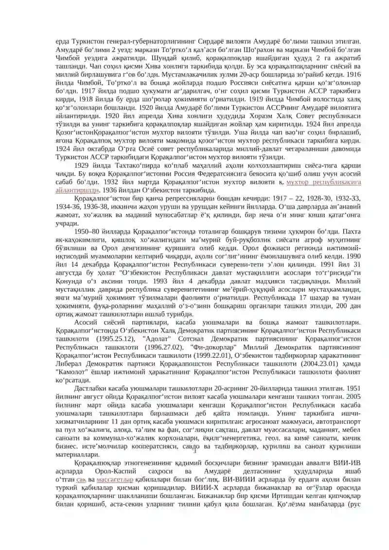 Мустақиллик йилларида Қорақалпоғистон Республикаси ижтимоий-иқтисодий тараққиёти 3