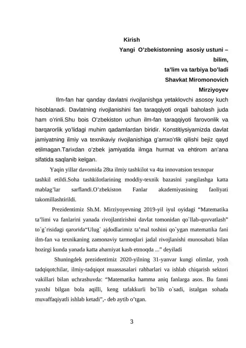 Ratsional va ba’zi irratsional funksiyalarni integrallash 3