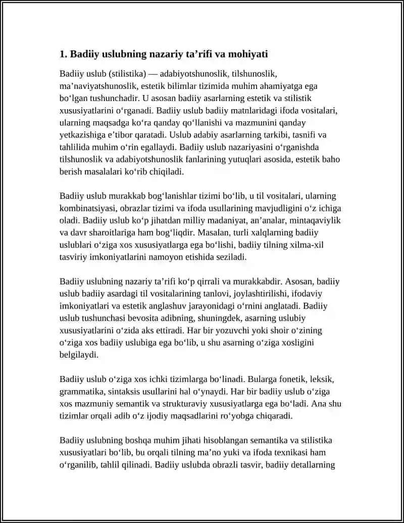 BADIIY USLUB VA UNING XUSUSIYATLAR 3