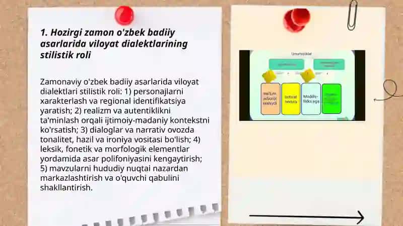 Hozirgi davr badiiy asarlarida dialekt va koyne tahlili 3
