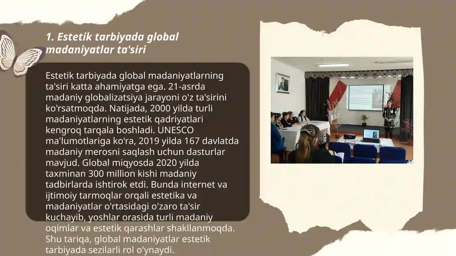 Globallashuv sharoitida estetik tarbiyaga tahdidlarning o'ziga xos ko‘rinishlari 3