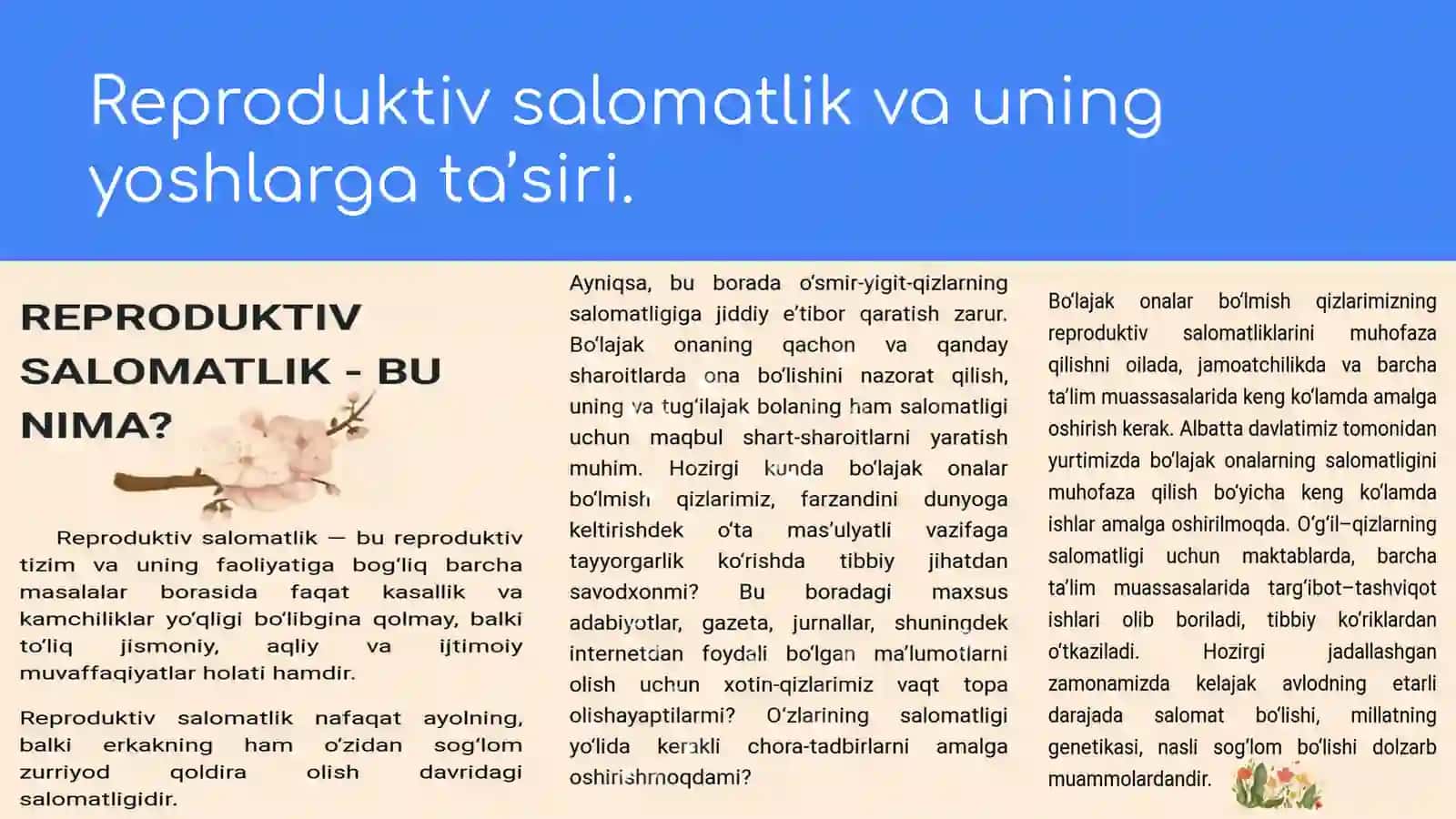 Jinsiy va reproduktiv salomatlikni valeologik ahamiyati 3
