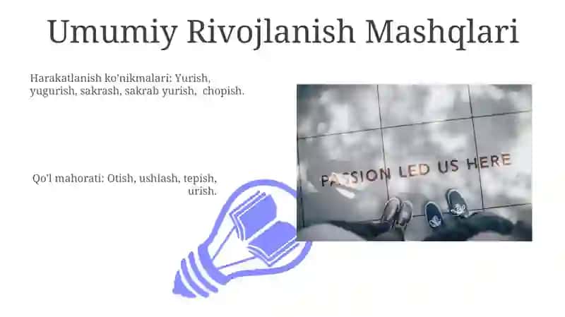 Umumrivojlantiruvchi va maxsus rivojlantiruvchi mashqlarni bajarishni o‘rgatish 3