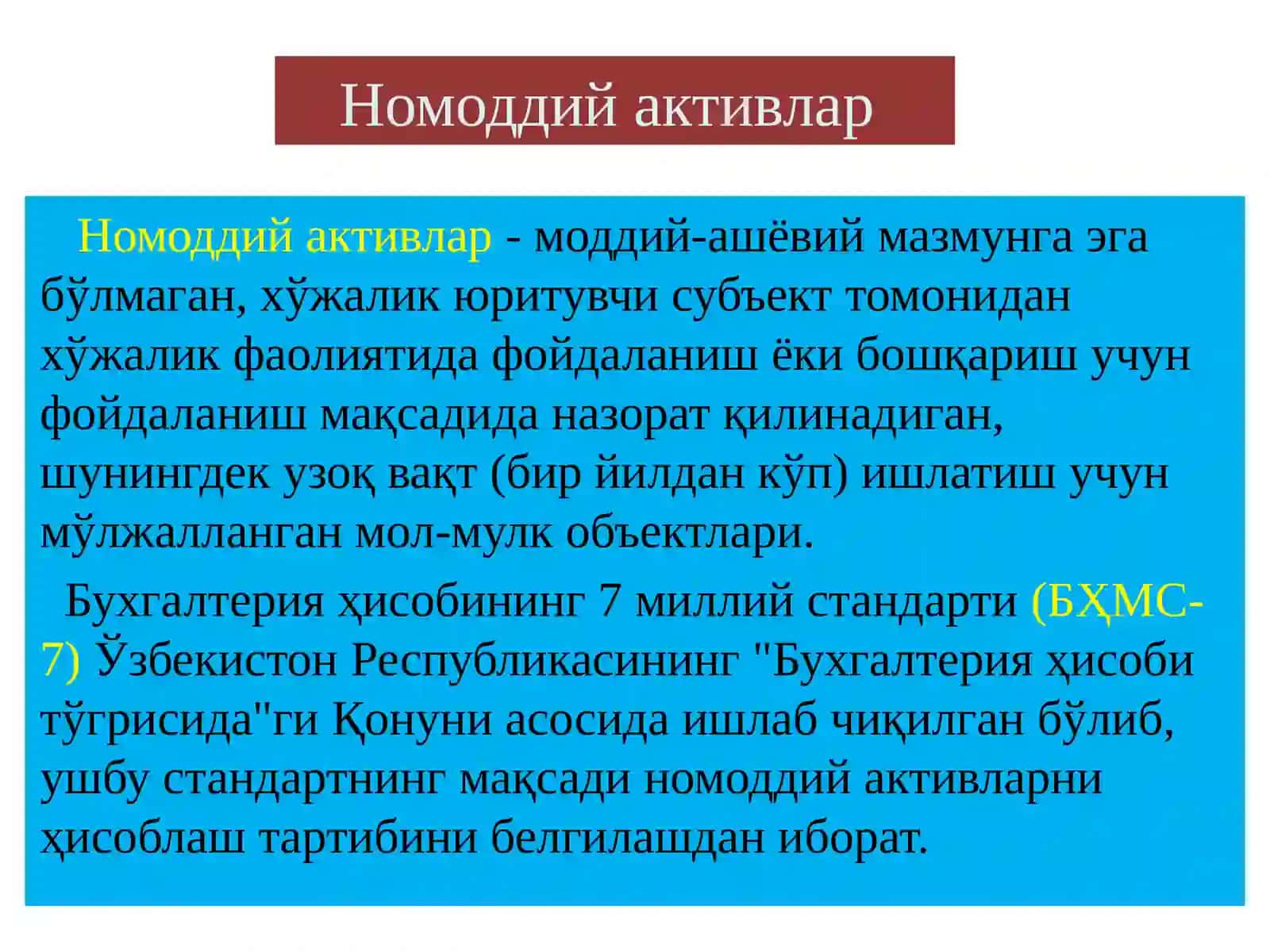 NOMODDIY AKTIVLAR HISOBI 3