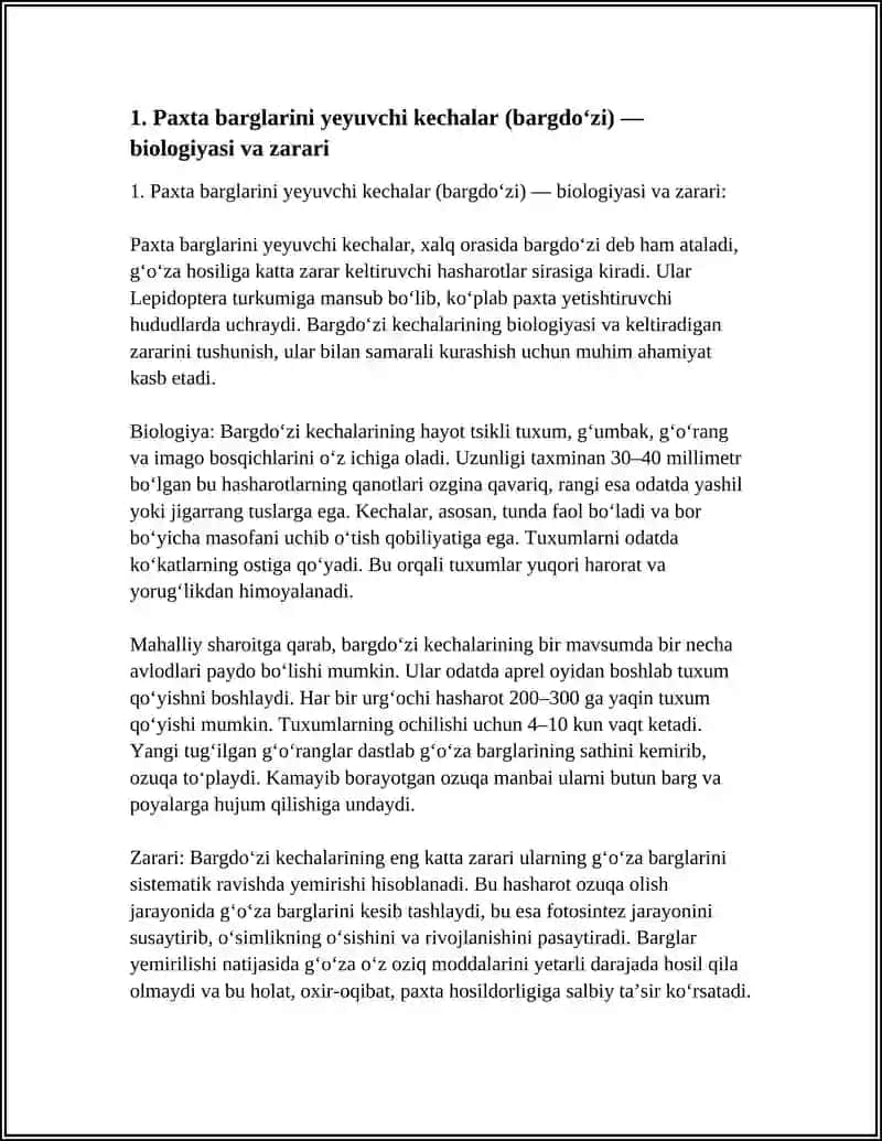 G’O’ZAGA ZARAR YETKAZUVCHI HASHAROTLAR 3
