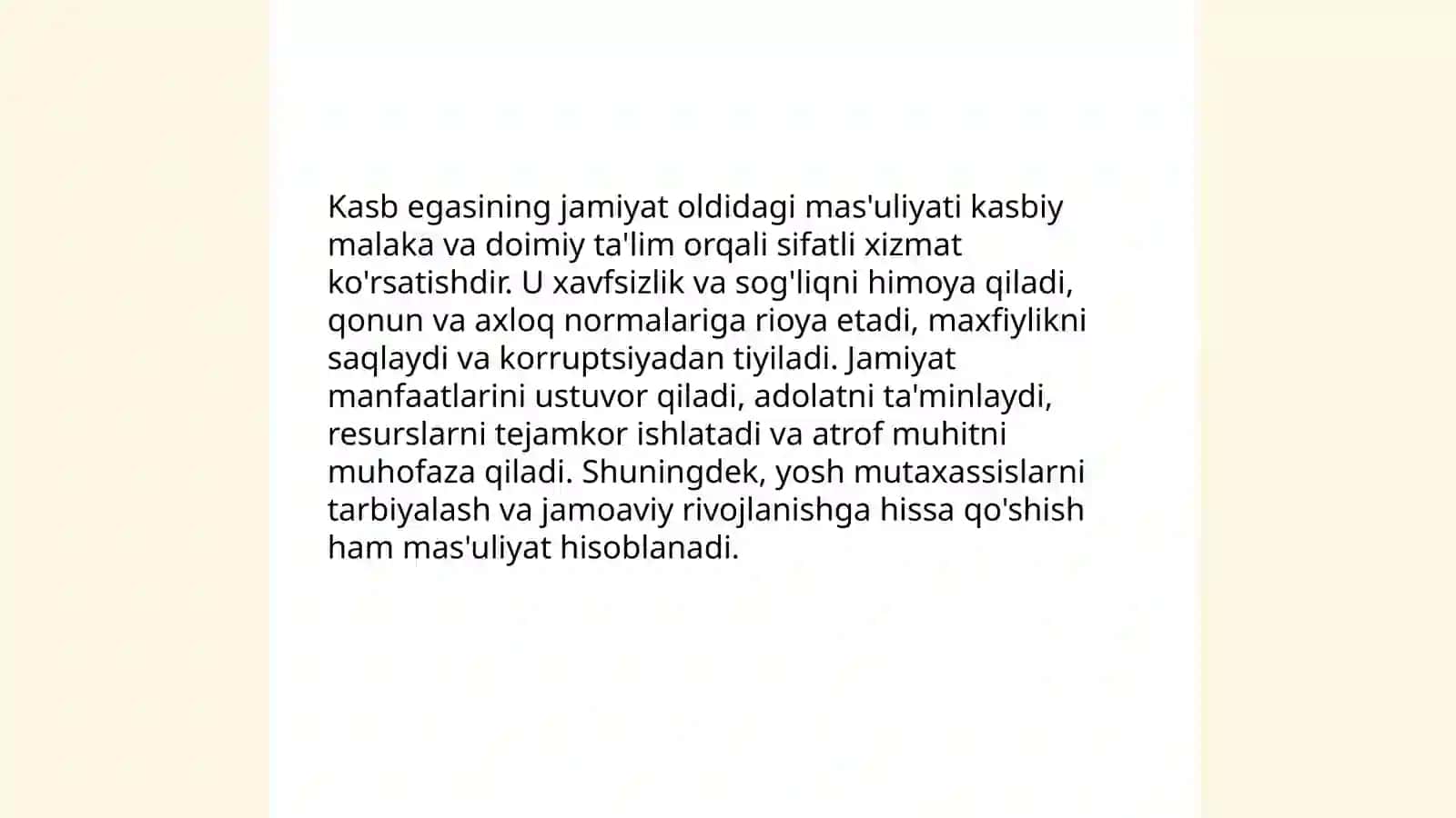 Kasb egasining ijtimoiy xulqi 3