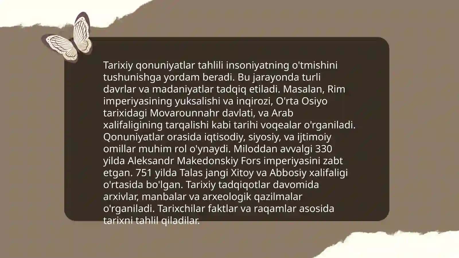 Tarixiy qonuniyat va tarixiy vaqt 3