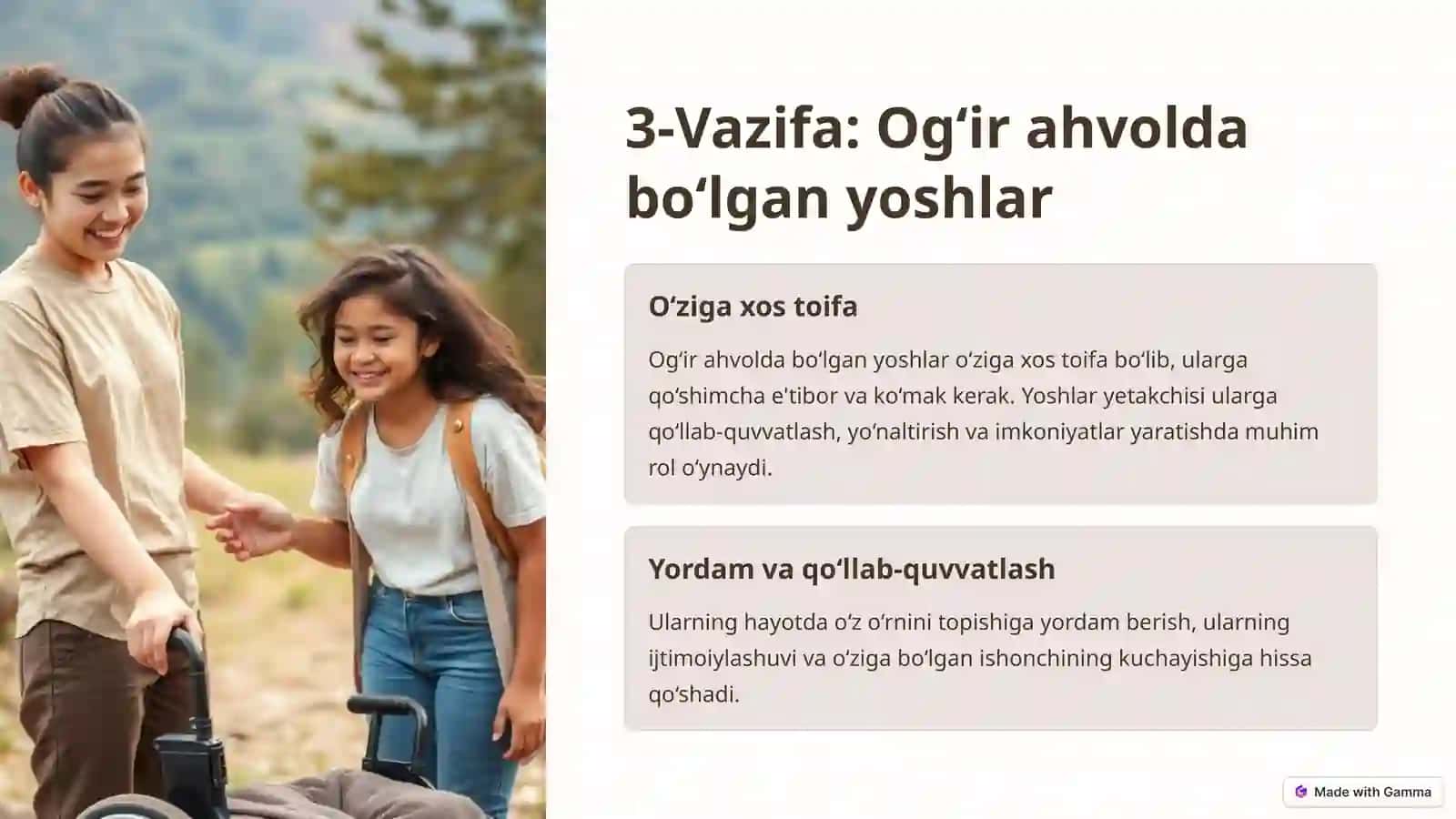 Yoshlar yetakchisi:MajburiyatlarvaImkoniyatlar 3