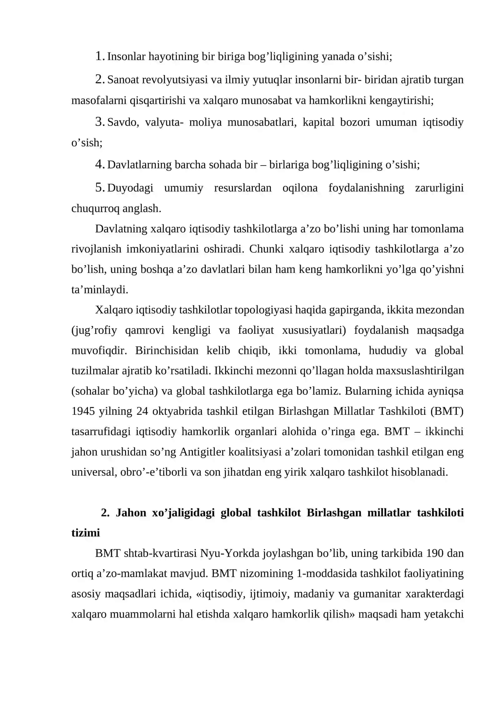 Хalqaro iqtisodiy tashkilotlarning tasniflanishi 3