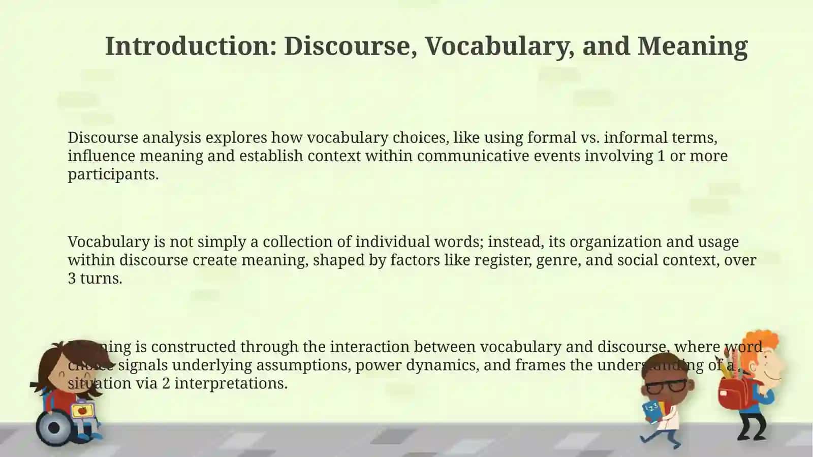 Discourse analysis and vocabulary 3