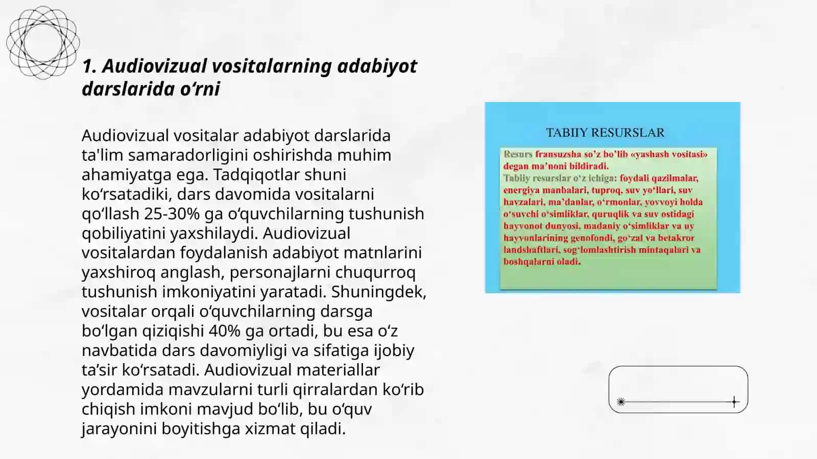 Adabiyot darslarida audovizual va texnik vositalardan foydalanish 3