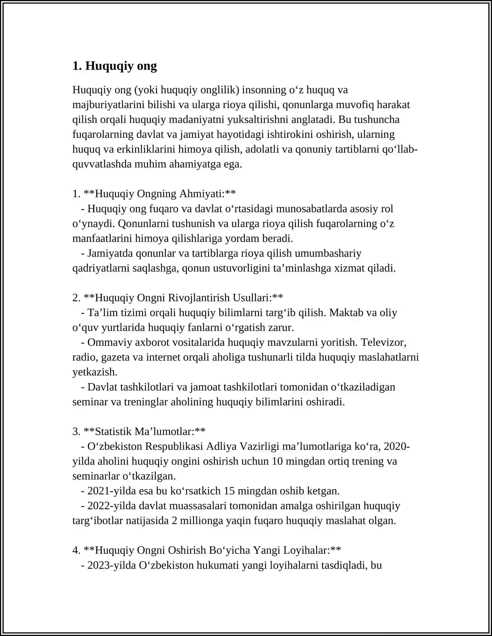 HUQUQTAN BURCHGACHA 3