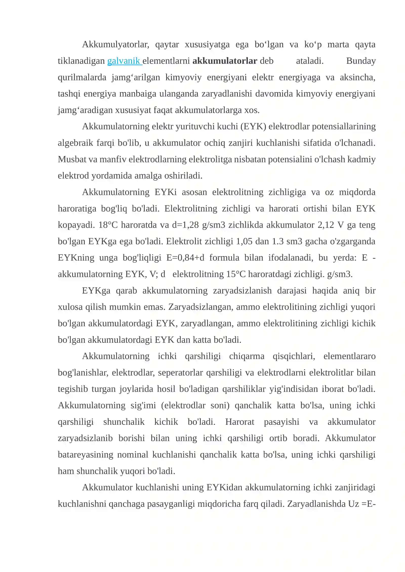 Akkumulyatorlarning zamonaviy turlari va qo`llanilishi 3