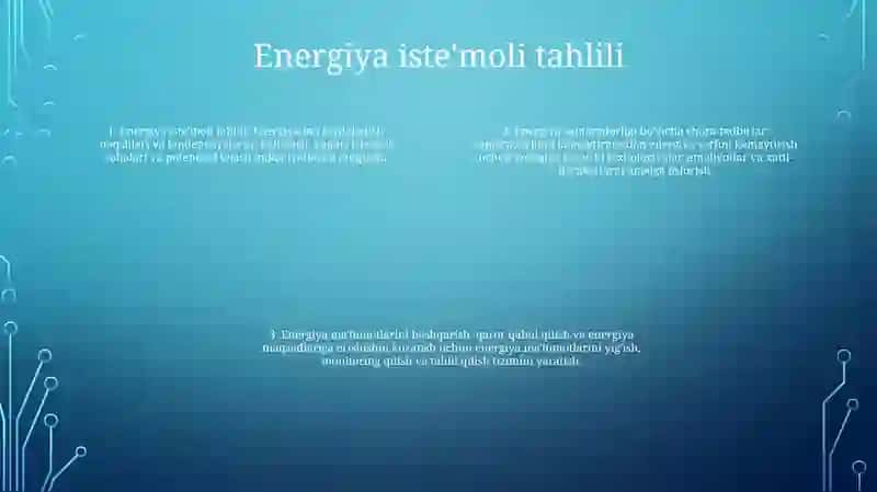 Energiya OʻZgartirish Energiya Sarfi Va Xisoboti 3
