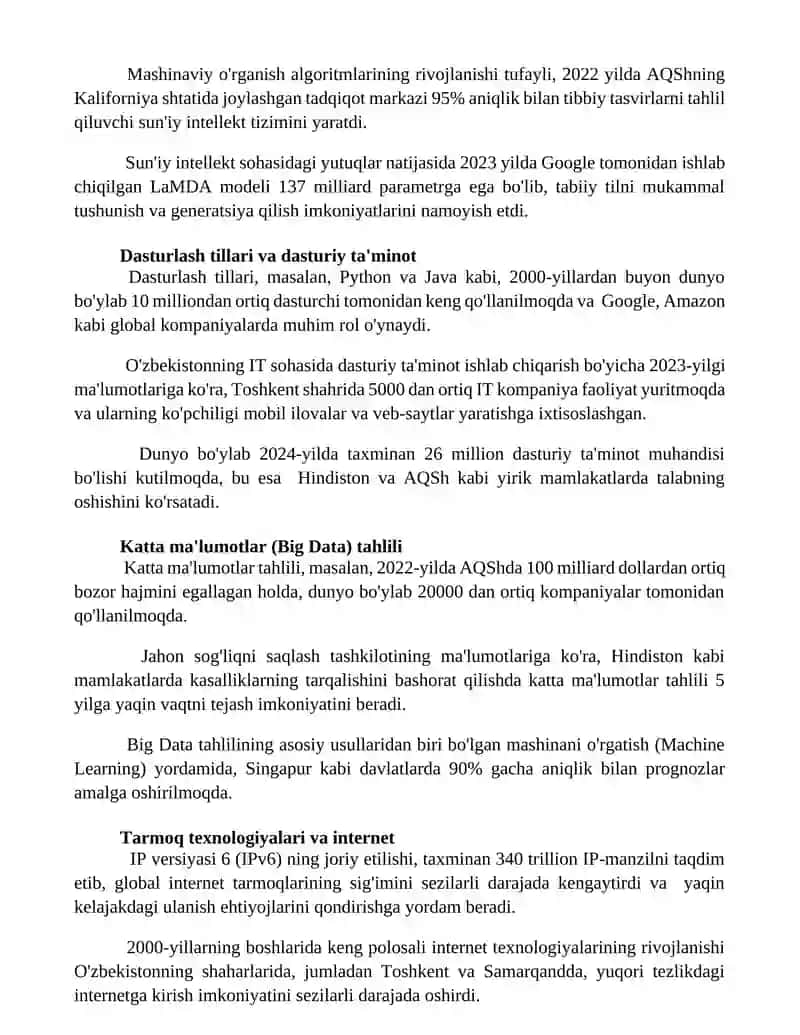 Informatika axborot texnologiyalar 3