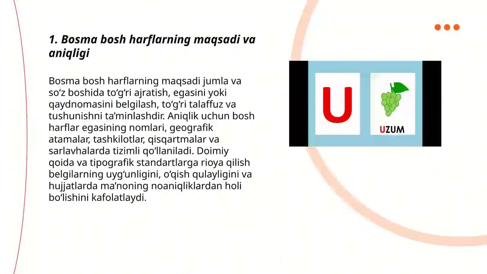 Bosma bosh harflarni yozish 3