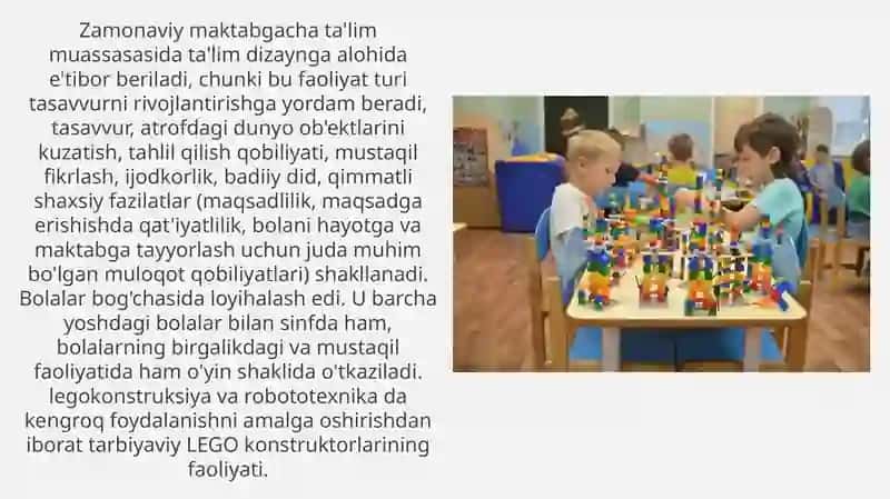 MAKTABGACHA YOSHDAGI BOLALARNI ROBOTOTEXNIKAGA O'RGATISH YO'LLARI 3