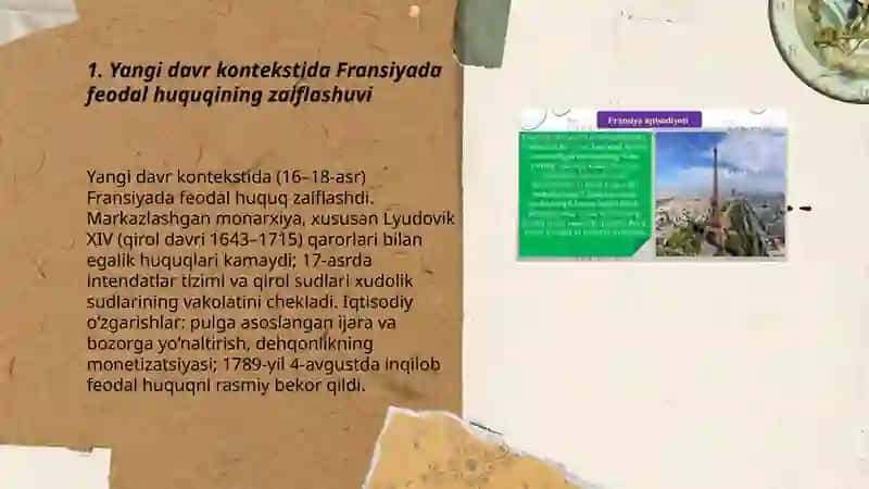 Yangi Davrda Fransiya huquqining paydo boʻlishi 3