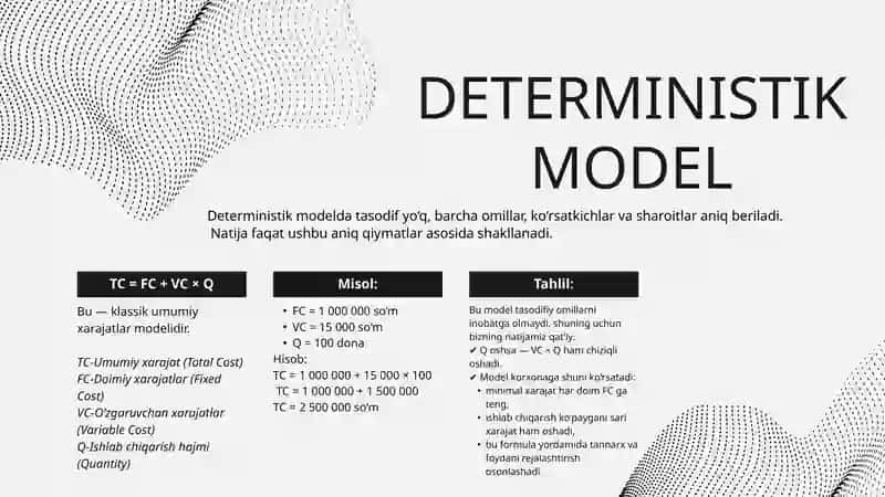 Matematik modellashtirish usullarini iqtisodiyda qo'llash 3