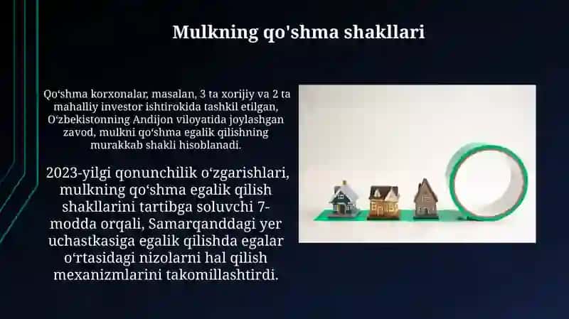 Biznesda mulk tushunchasi va mulkchilik shakllari 3