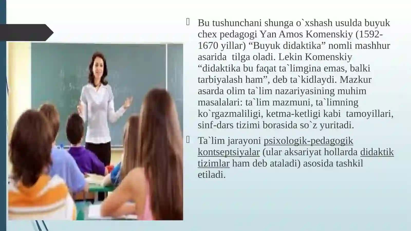 Yan Amos Komenskiy pedagogik fikrlari 3
