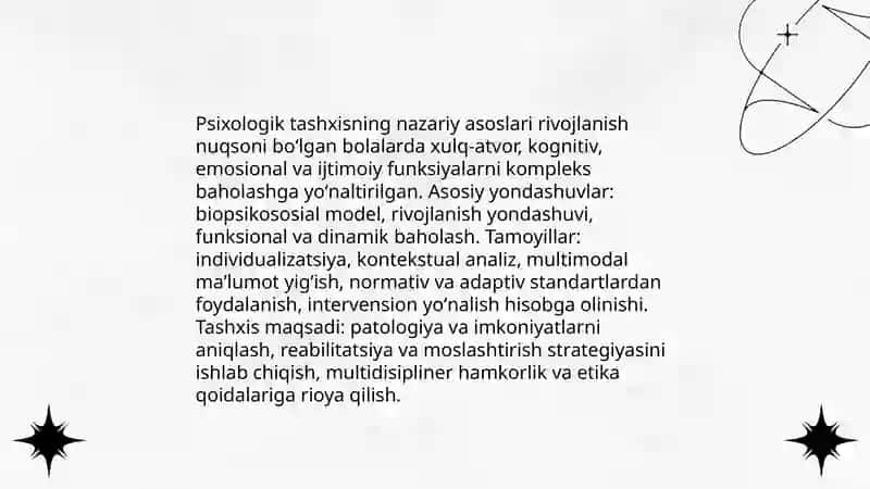 Rivojlanishida nuqsoni boʻlgan bolalarni psixologik tashxis qilish 3