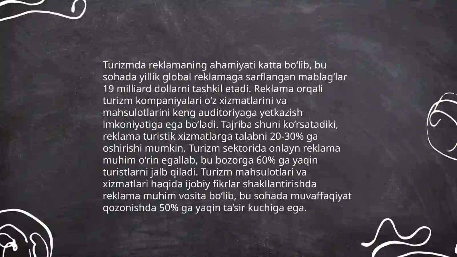 Turizmda reklamaning ahamiyati, reklama vositalari va reklama tashuvchilarni tanlash 3