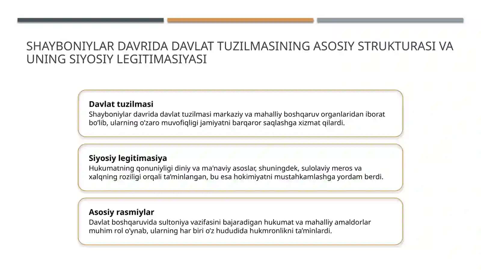 Shayboniylar davrida davlat boshqaruvi 3