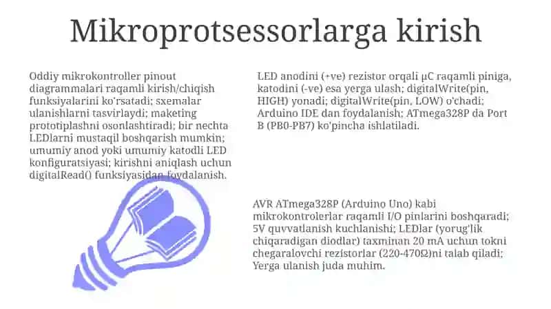 Yorug'lik diodlarini mikrokontrollerga ulash 3