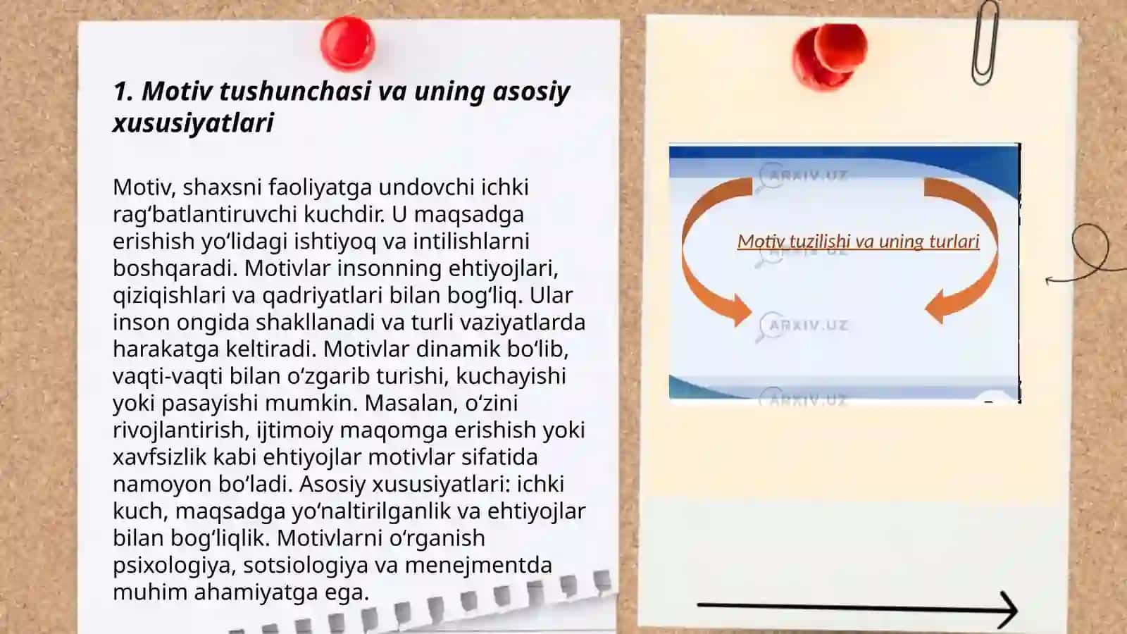 Xorij pisixalogiyasida motiv va motivatsiya muammosi 3