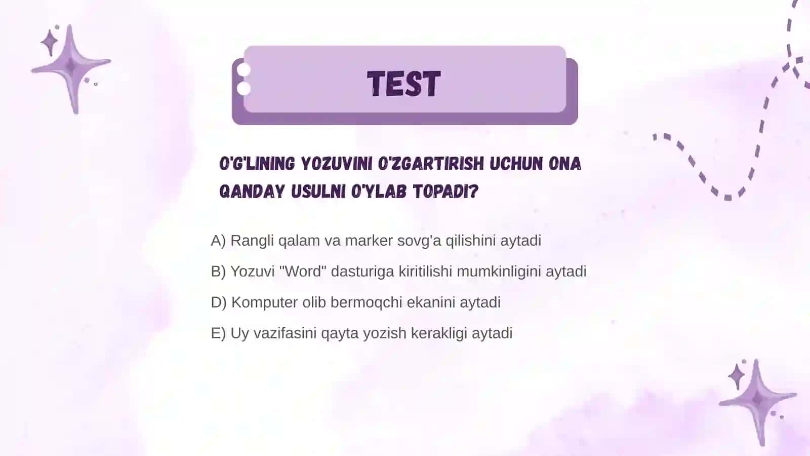 Matn ustida ishlash. Yonma-yon kelgan unlilar talaffuzi va imlosi. Epigraf va uning ifodalanishi 3